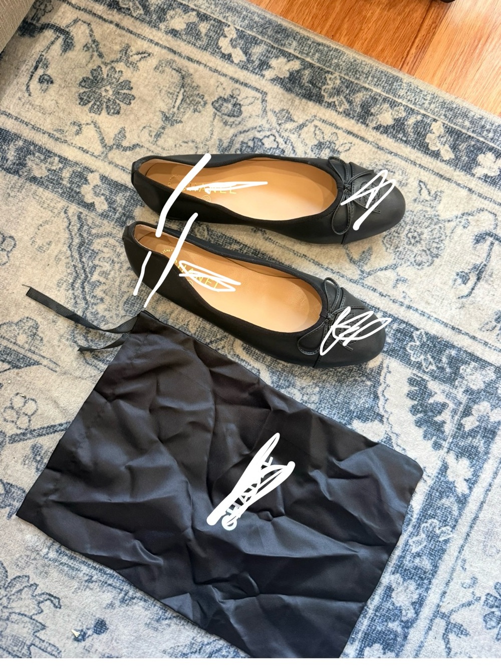 NWOT Luxury C Brand Flats with Logo